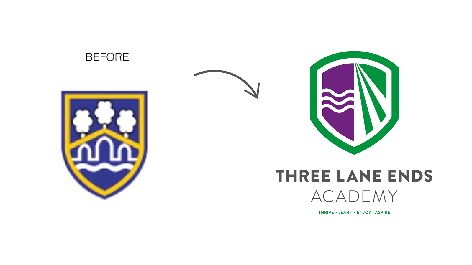 Creative 23 Three Lane Ends Logo