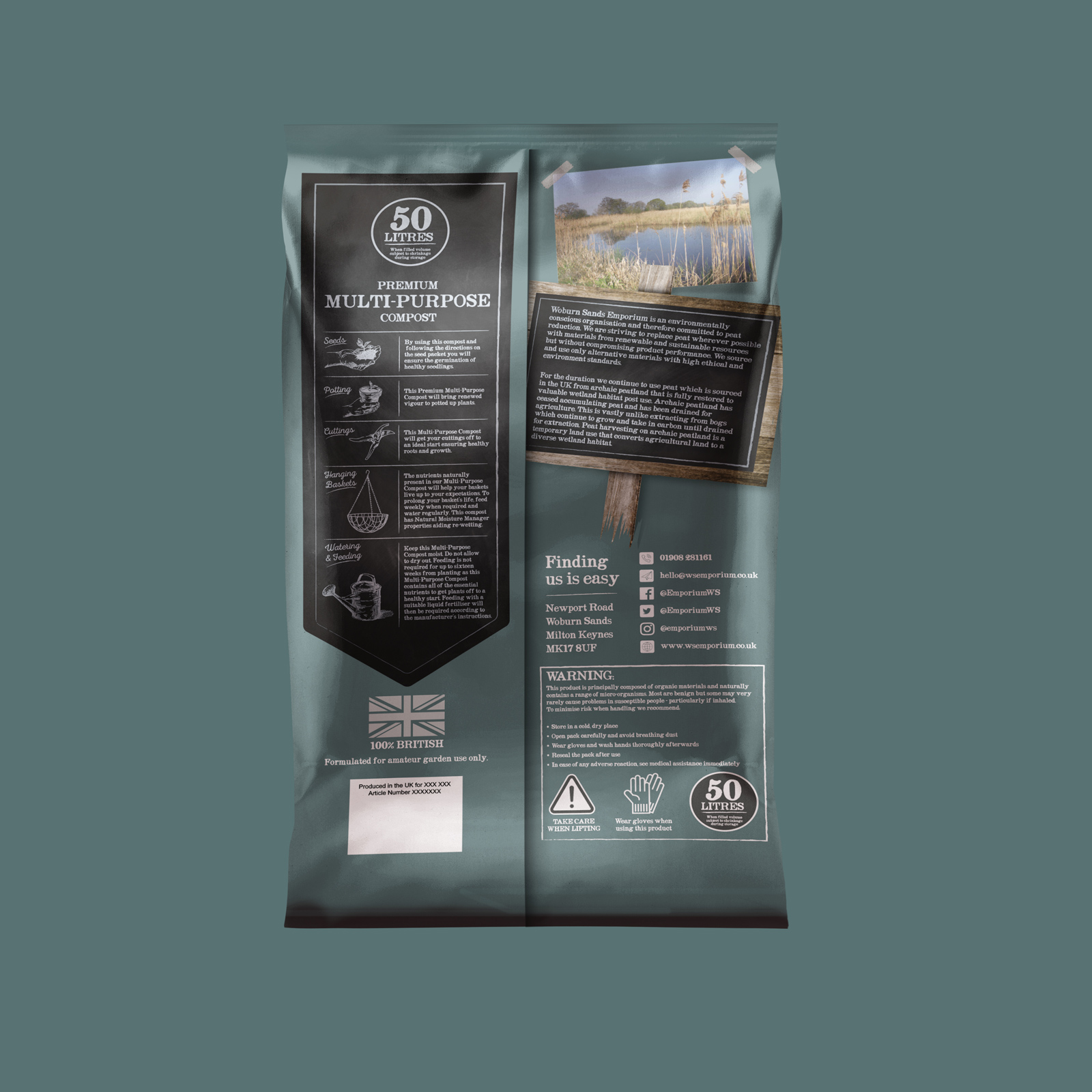 Creative 23 Woburn Sands Compost Packaging